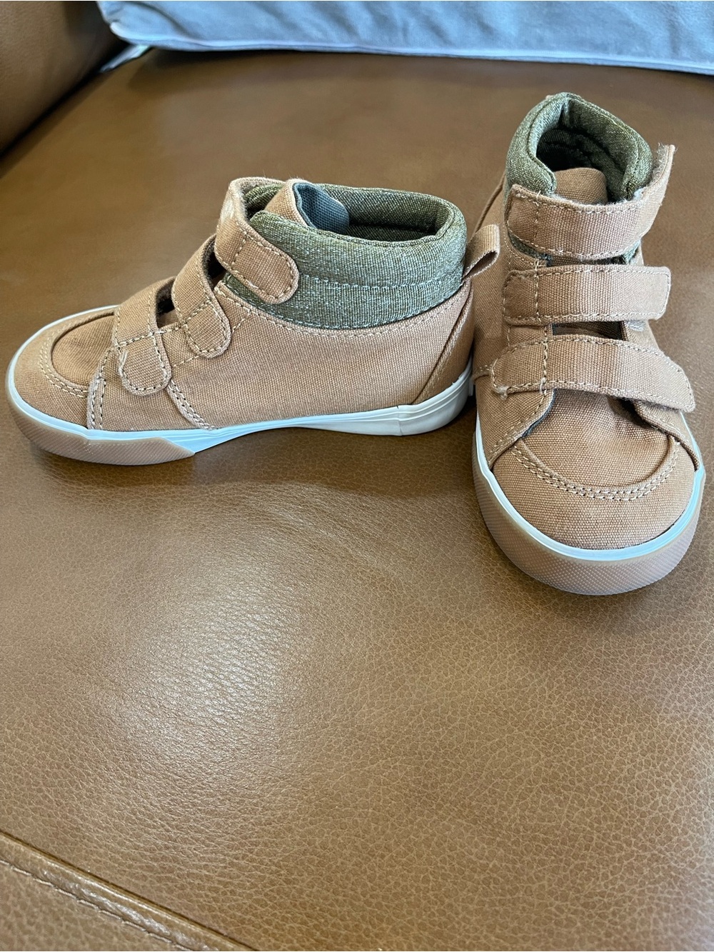 Old Navy Toddler High-Top Sneakers in Dusty Rose and Olive